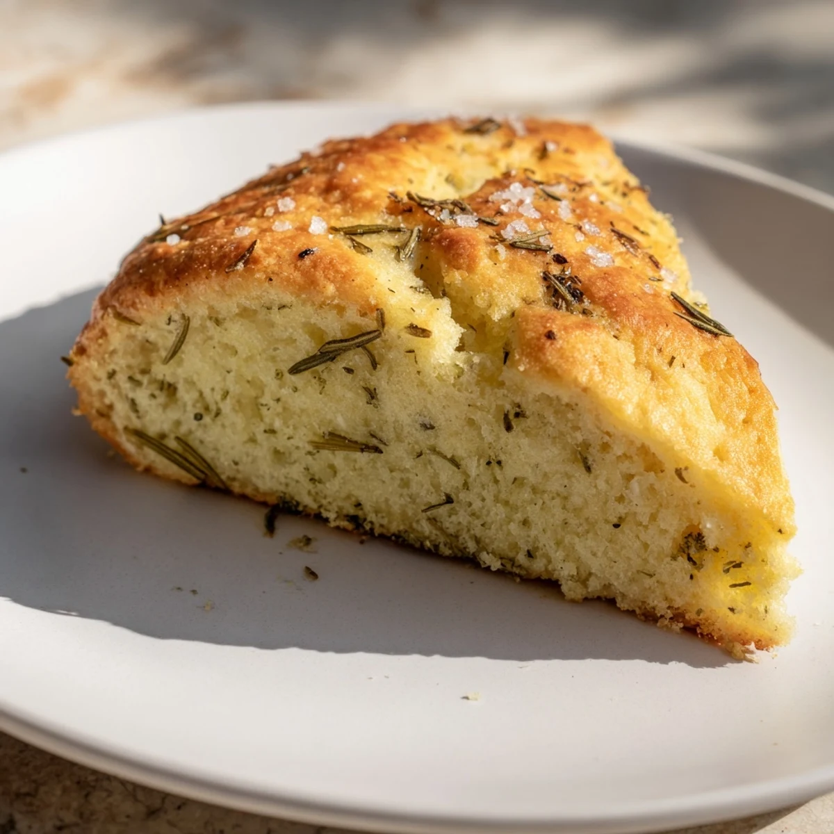 Yeast-Free Garlic Rosemary Bread