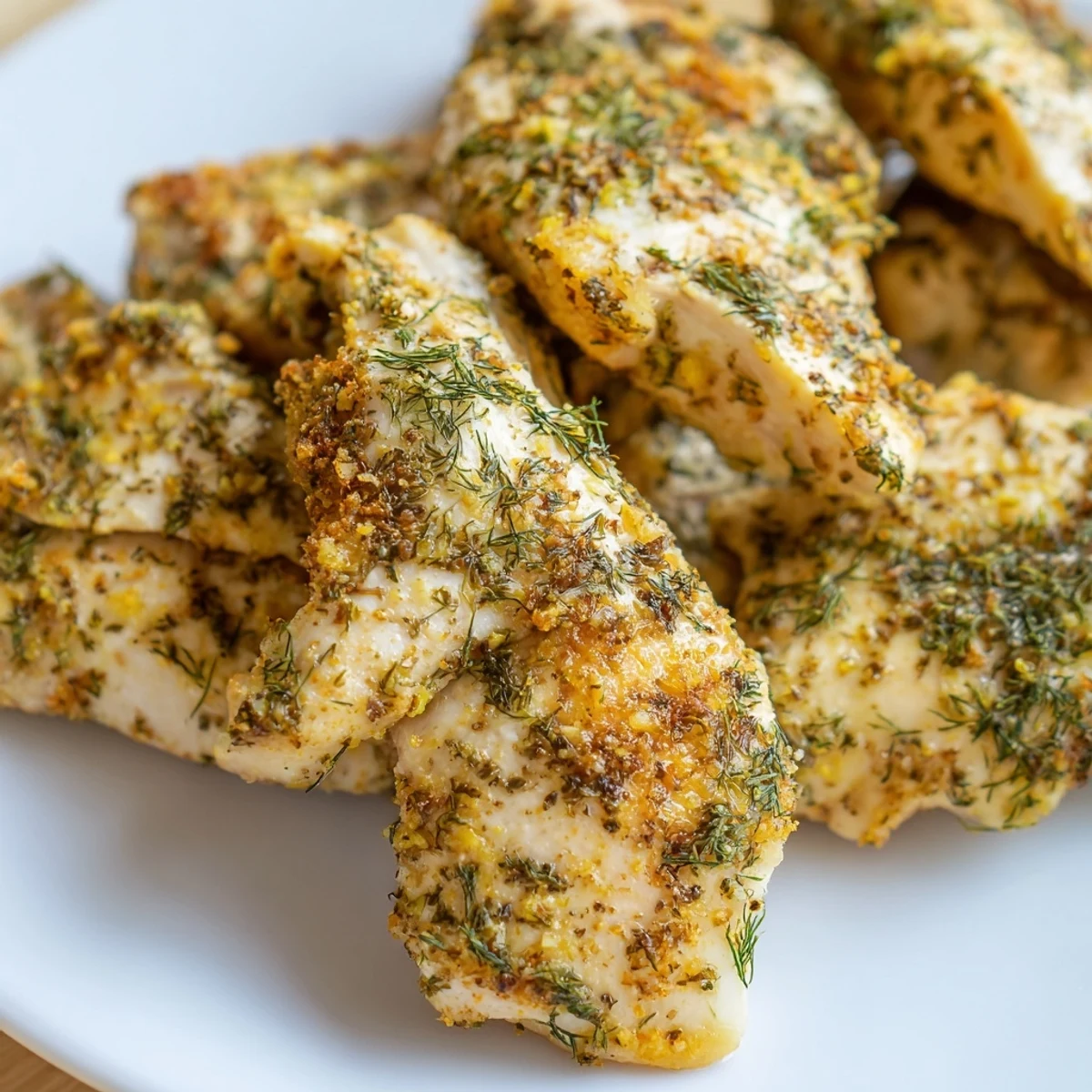 Oven-baked Pickle Ranch Chicken with crispy edges, offering a delicious American comfort food experience.