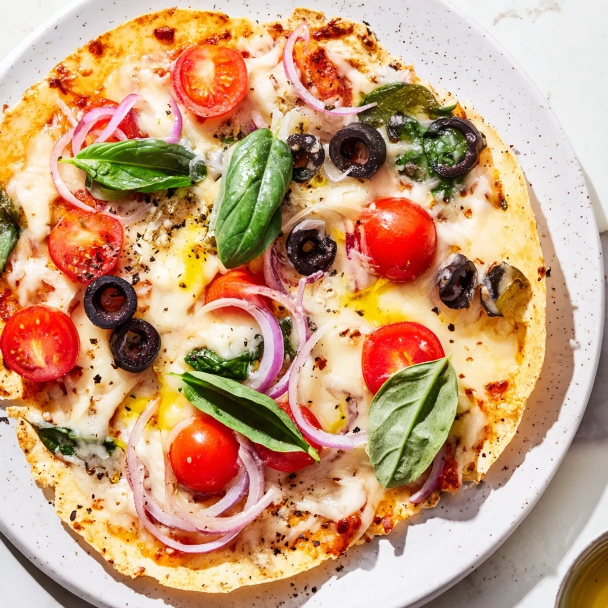 Crispy Tortilla Pizza
