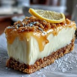 Bright limoncello cheesecake bars with a buttery graham cracker crust, dusted with powdered sugar and lemon zest for a refreshing summer dessert.