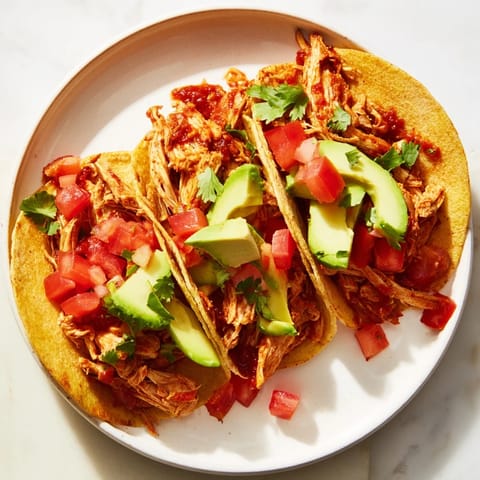 Slow Cooker Shredded Chicken Tacos