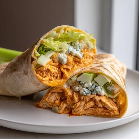 Buffalo chicken dip wrap