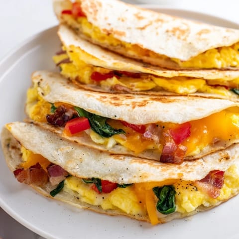Folded Tortilla Breakfast Hack
