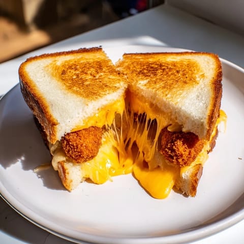 Chicken Nugget Grilled Sandwich