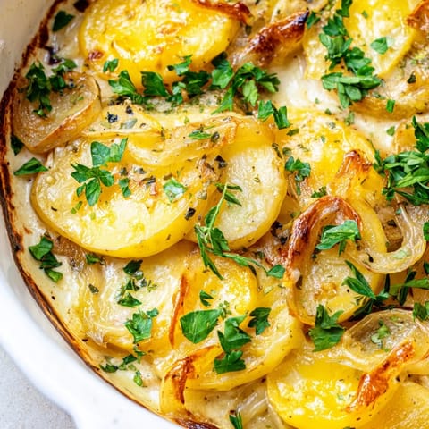 French Onion Potatoes Bake