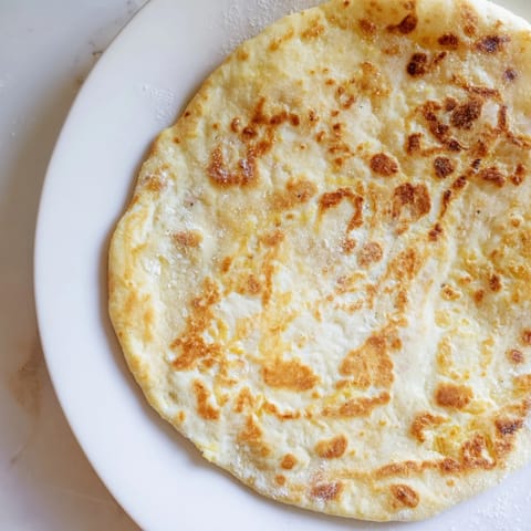 Chewy Golden Cottage Cheese Flatbread