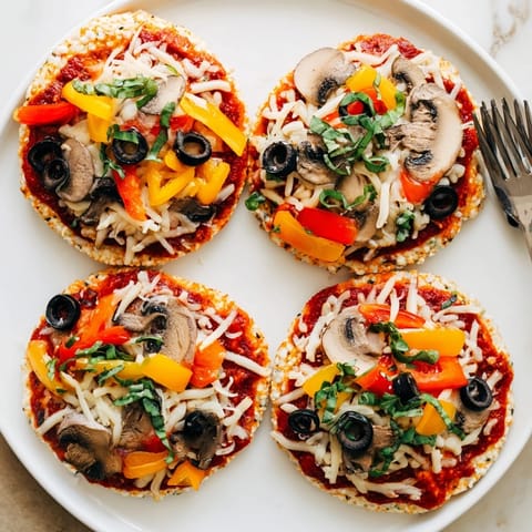 Rice Cake Pizza Squares