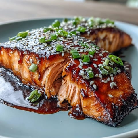 Savory Maple Soy Glazed Salmon with vibrant snap peas for a quick dinner.