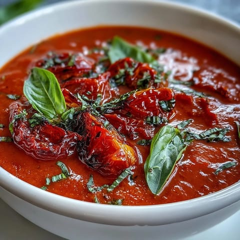 Roasted Tomato Basil Soup