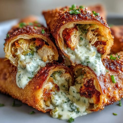 Crispy baked egg roll wrappers shine with golden edges on a rustic wooden serving platter.