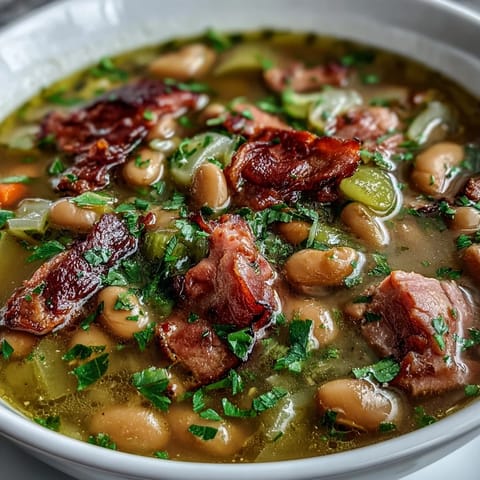 Ham Lima Bean Comfort Soup