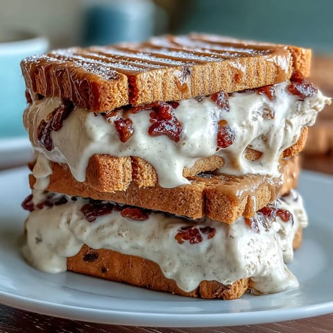 Vanilla Bean Frappuccino Ice Cream Sandwiches with creamy vanilla bean ice cream between coffee-flavored cookies.