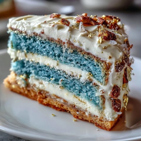 Graduation cake for boys with dark blue and gold ombre layers, elegantly frosted in rich vanilla buttercream and finished with shimmering gold accents for a celebratory milestone.