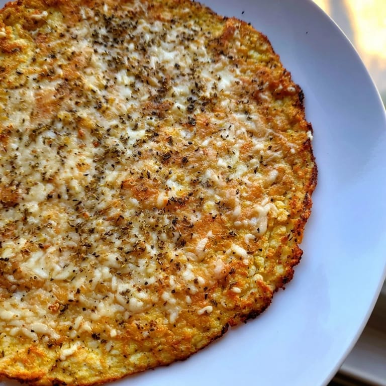 Imagine a homemade Cauliflower Pizza Crust bubbling with melted cheese, promising a delightful bite.
