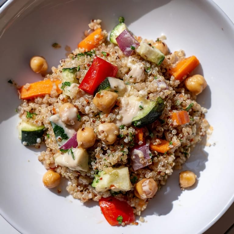 Fluffy quinoa and vibrant roasted veggies make this healthy Quinoa Power Salad a delicious meal.