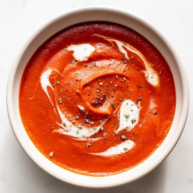 Close-up of bubbling Instant Creamy Marinara Hack, its vibrant red color promising delicious Italian flavors for simple meals.