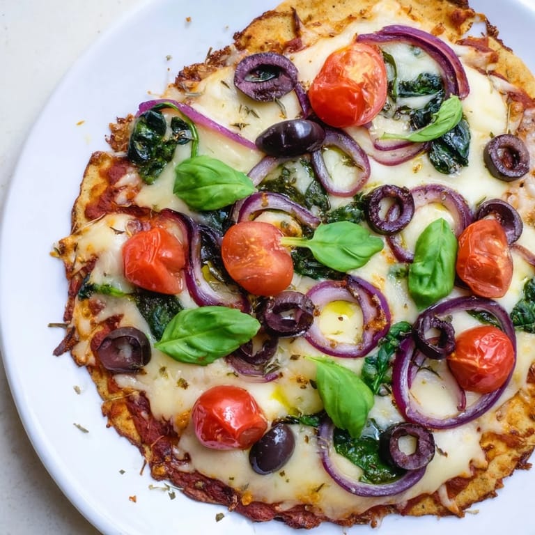 The simple joy of a quickly made crispy tortilla pizza, ready to slice and enjoy with friends.