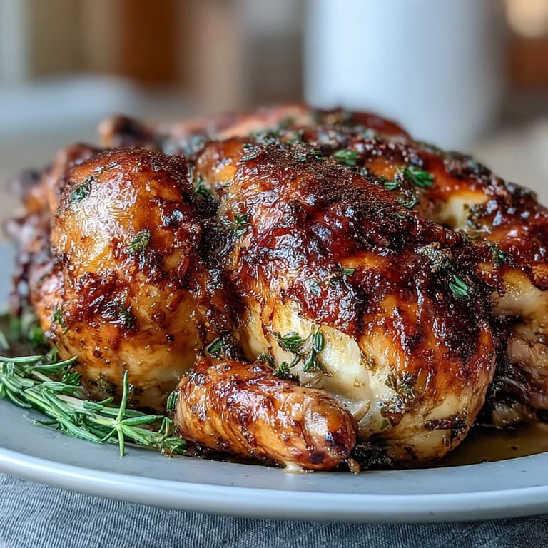 Roasted Chicken with Pot Potatoes, Lemon Herbs, and Feta showcases juicy meat and fragrant herbs ready for family dinner.