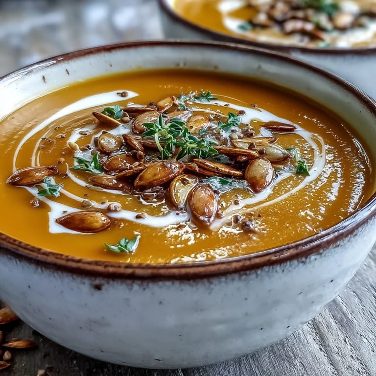Golden roasted butternut squash cubes simmering in a pot, creating Easy Roasted Butternut Squash Soup.