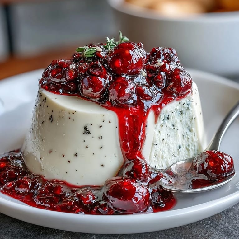 Elegant vanilla and cardamom panna cotta with glossy berry sauce, an easy yet impressive Italian dessert for any occasion.