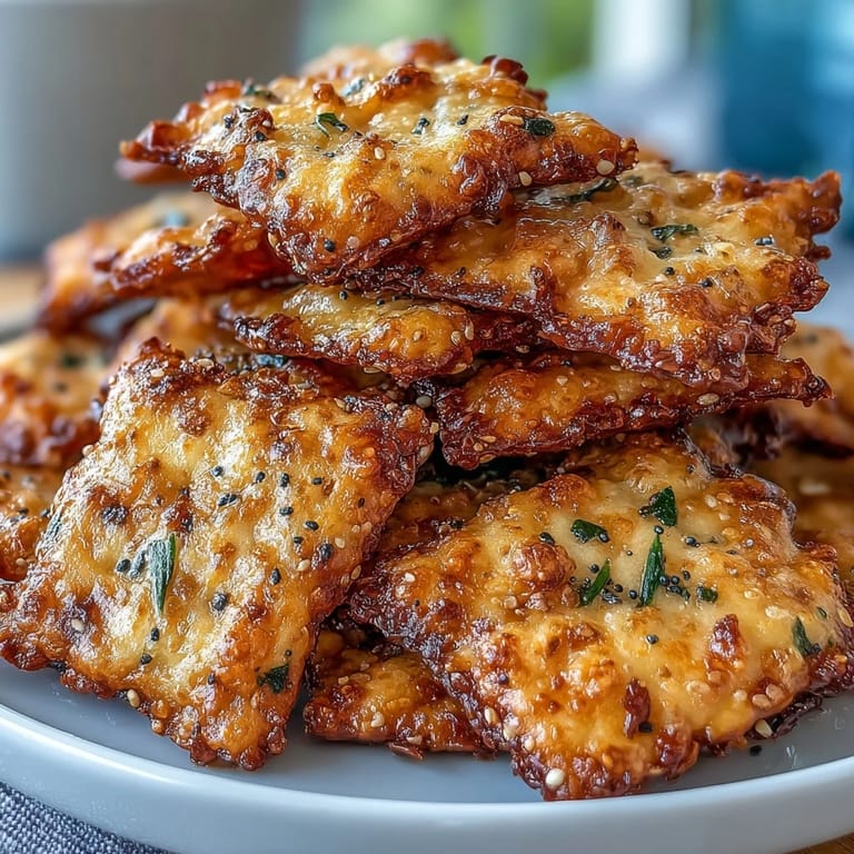 Golden sourdough Cheez-Its crackers feature everything seasoning for a crunchy, cheesy homemade snack with tangy sourdough twist.