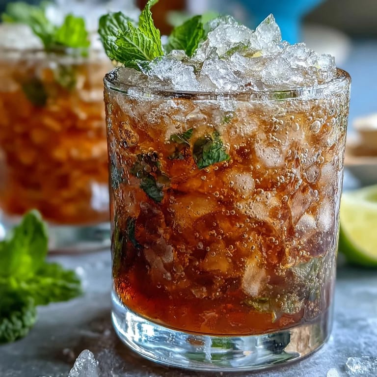 Vibrant non-alcoholic mint julep mocktail with citrus sparkle, perfect for Kentucky Derby parties and family-friendly festivities.