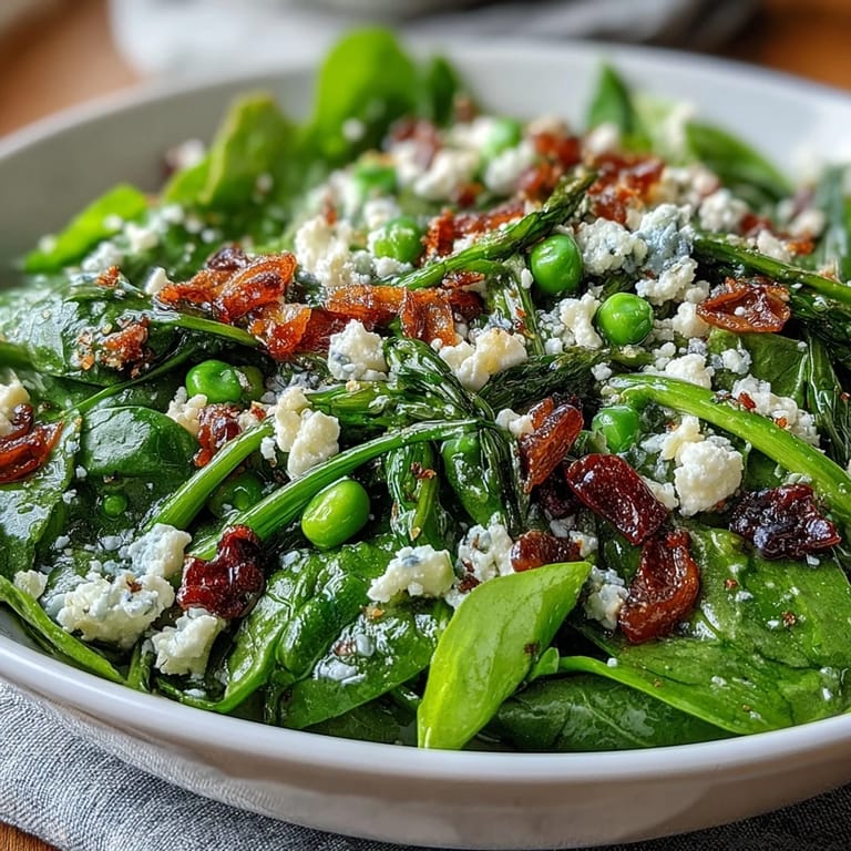 Radishes and green peas shine in this zesty lemon vinaigrette salad, garnished with chives for a burst of spring flavor.