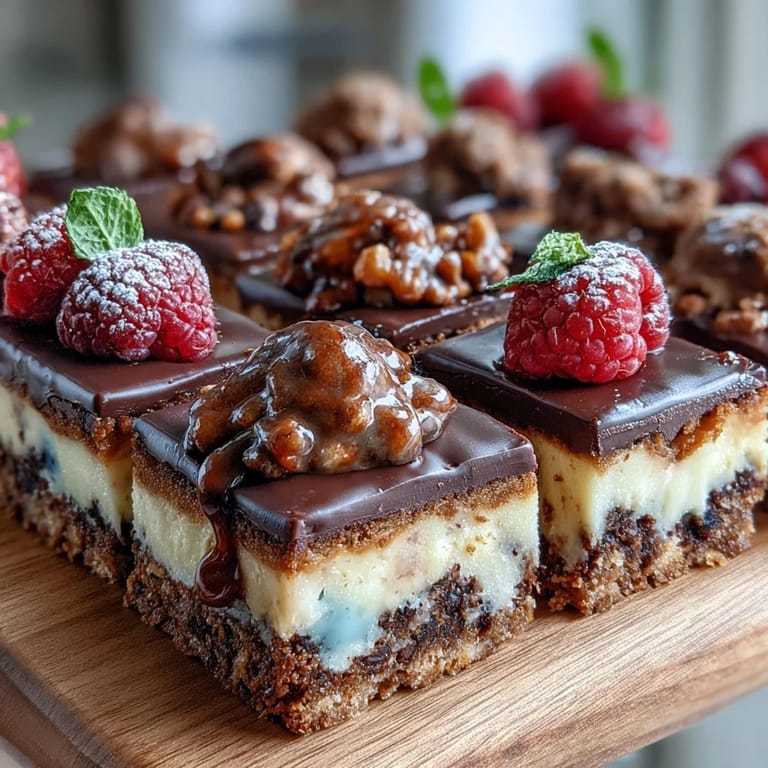 Assorted mini brownies, lemon bars, and cake slices arranged on a dessert board for graduation celebrations.