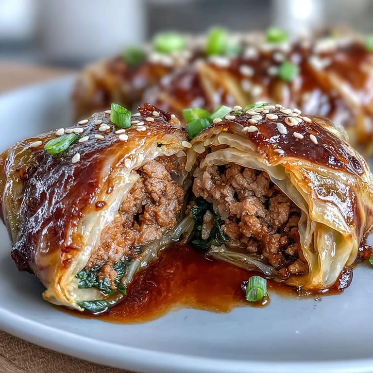 Enjoy these delicious Korean Cabbage Rolls, a hearty and flavorful main dish.
