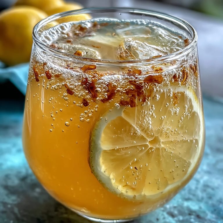 Refreshing Sparkling Fermented Lemonade, naturally fizzy and subtly sweet in a jar.