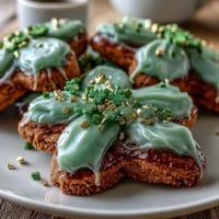 St. Patrick's Day sugar cookies with vibrant buttercream outlines, perfect for festive celebrations and sharing with loved ones.