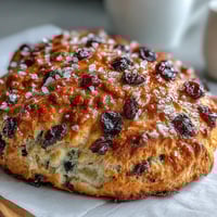 Golden Blueberry Lemon Sourdough Scones with juicy berries and citrus zest, baked until golden and perfect for a springtime brunch.