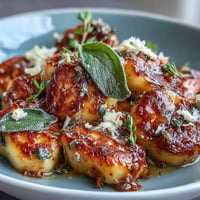 Brown Butter Sage Gnocchi: Golden gnocchi tossed with crispy sage in rich, nutty brown butter.